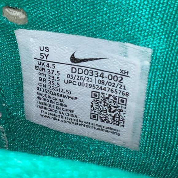 Nike Sue Bird X Kyrie Infinity EP Golden Tribute Turquoise Flight Club Size 5 - Picture 10 of 11